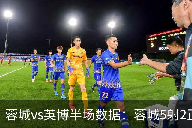 蓉城vs英博半场数据：蓉城5射2正，控球率40%，英博半场0射门